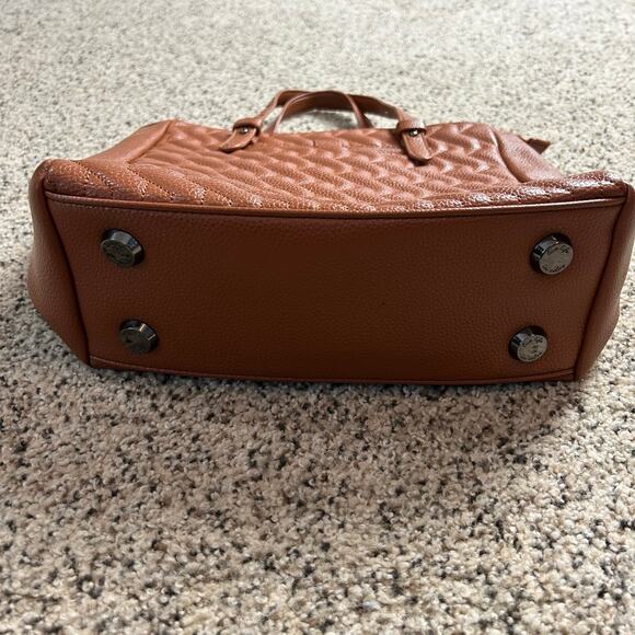 Lug Charter Classic VL Convertible Tote Bag Vegan Leather Brown Tan - Picture 6 of 11